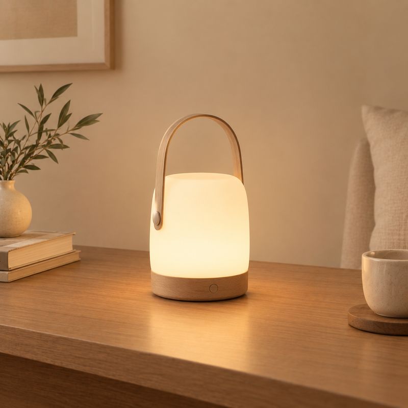 Portable Lantern Table Lamp